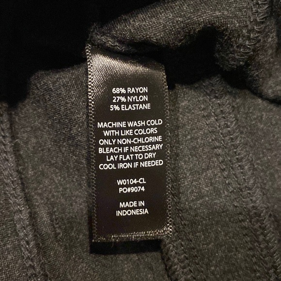 Betabrand Straight-Leg|Classic Dress Pant Yoga Pants
(Charcoal)Sz Large Petite - Picture 12 of 12